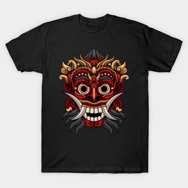 Indonesian Mask 1.1 T-Shirt by Harrisaputra